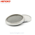 Acero inoxidable personalizado 316 316L Filtro HME Bacteria viral para una máquina para respirar y equipos de oxígeno